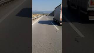 Yolcu Otobüsü İle Otobanda Son Sürat