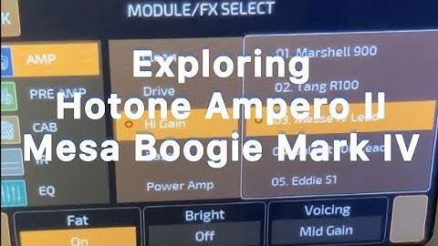 Hotone Ampero 2 | Mesa Boogie Mark IV