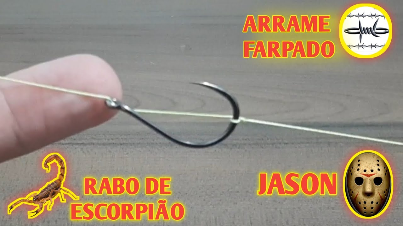 TODAS AS TÉCNICAS SEM ISCA QUE USO (Vídeo aula) arrame farpado Rabo de escorpião e Jason.