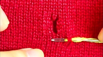 Great Way to Repair Holes in Knitted Sweaters Without Leaving any Traces at Home