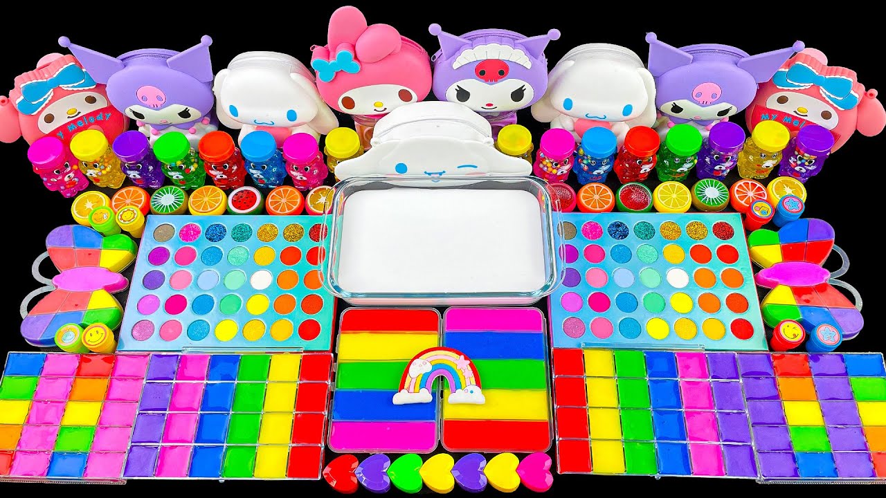 Unbelievable SANRIO WEEK | 2 Hours Satisfying Slime ASMR | Mixing Random Into Glossy Slime 🌈✨💖