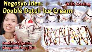 DOUBLE DUTCH ICE CREAM RECIPE W/ Costing | Sideline & Homebase Business.