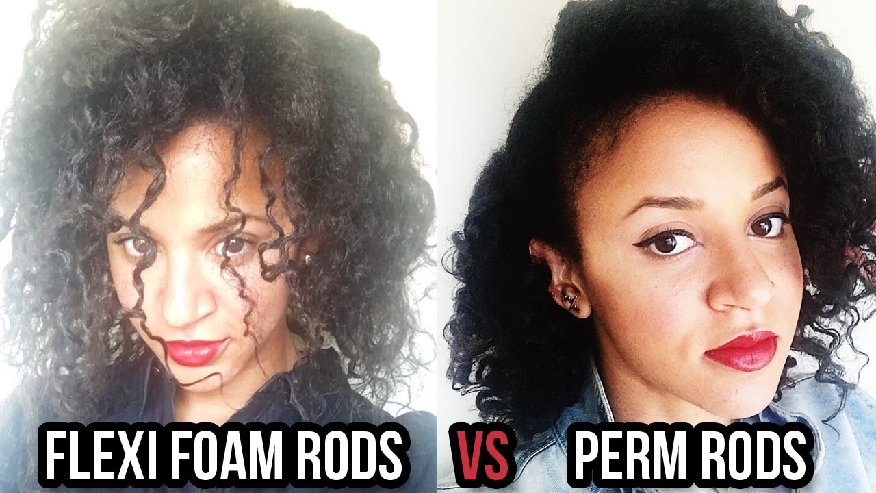 Curling Natural Hair Flexi Foam Rods Vs Perm Rods Tambam