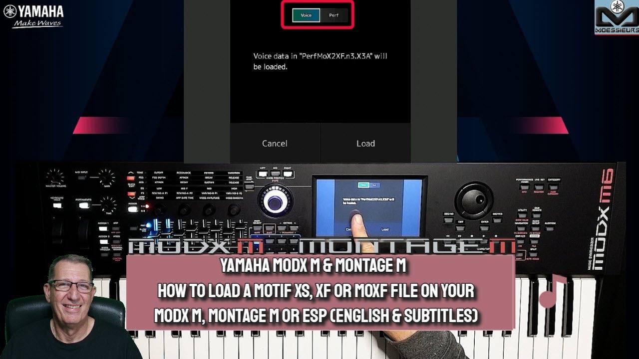 How to load a Motif XS, XF or MoXF file on your MODX M, Montage M
