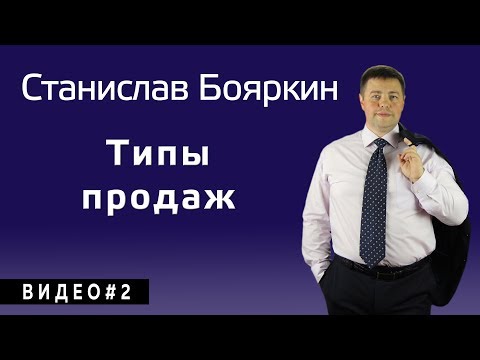 Урок 2. Типы продаж