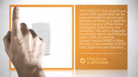 Defender STEALTH1 Covert MPEG4 DVR Recording System with Built-in Color Pinhole Surveillance Came...