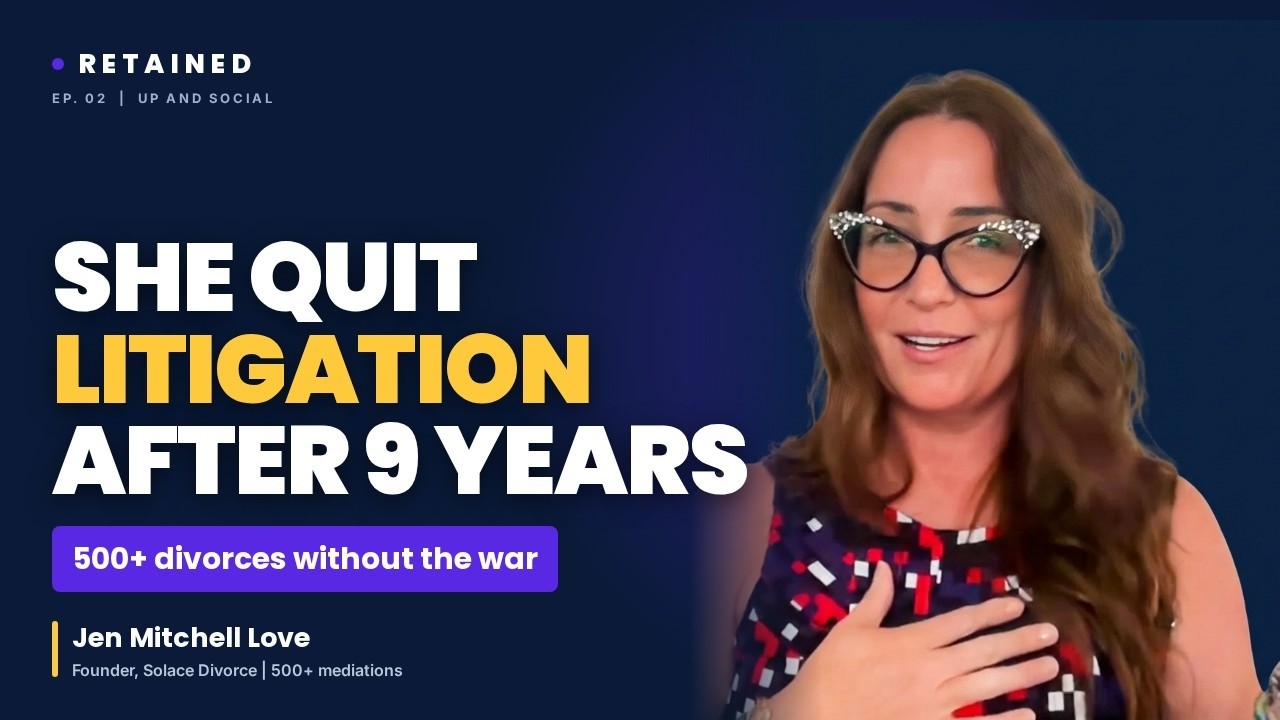 Cover art for the Retained episode Divorce Mediation vs Litigation: She Quit After 9 Years