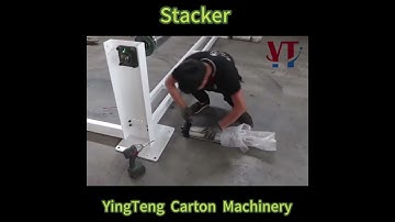 Stacker installation video(1)#carton machinery #Packaging