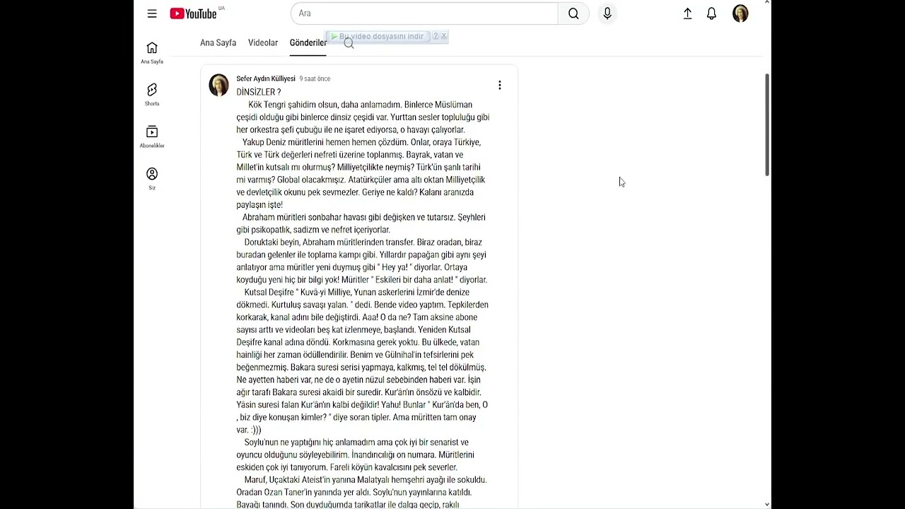 İTİRAF EDİYORUM, BÜTÜN SUÇ BENDE !!! Ses problemi için aşağıdaki açıklama kısmını okuyunuz!