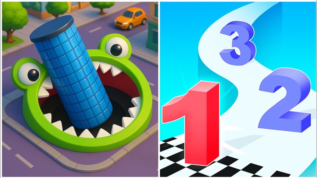 Hole.io Vs Number Master Run Merge MAX LEVEL Gameplay Walkthrough Android IOS Smash!