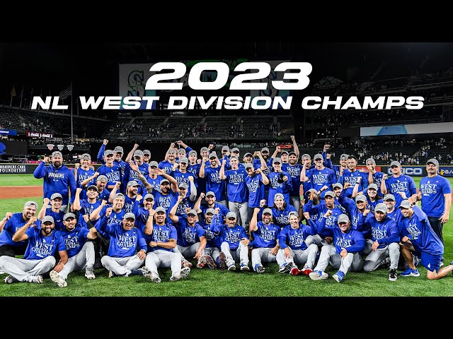 Los Angeles Dodgers 2023 Nl West Division Champions signatures