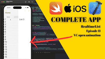 VC open animation | UIKit tutorial ep. 11 (Swift 5, Xcode 15, iOS 17)