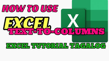 How to use Excel Text to Columns Tagalog