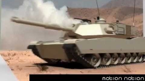 M1A1 Abrams tank animation