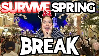 How to SURVIVE Spring Break at Disney World (Ways to Beat the Spring Break Crowds 2022) screenshot 3