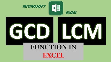13. GCD , LCM function in Excel | Math & trig