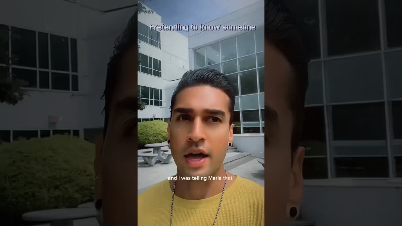 Pretending to know someone - YouTube