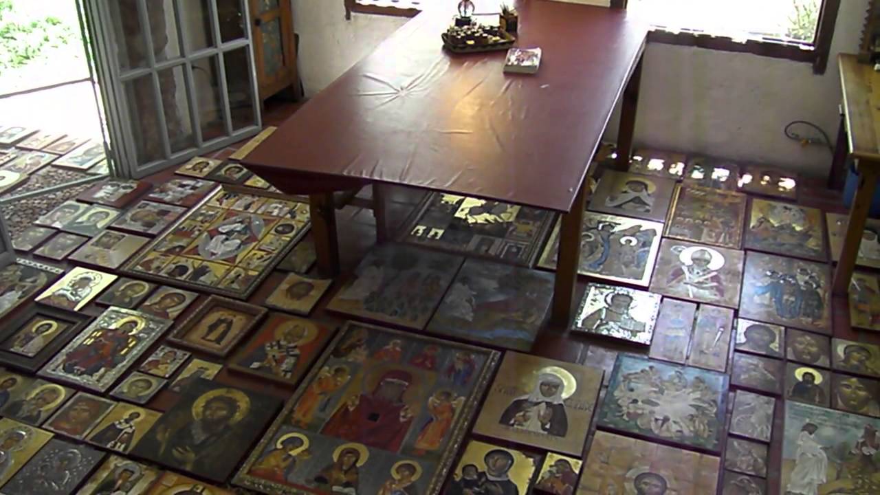 HOLY GROUND in the Iconography Painting studio of Mary Jane Miller