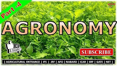 AGRONOMY PART 4 | VERY IMPORTANT MCQ | FOR ALL AGRICULTURAL GOVT. EXAMS | JRF, AFO, ETC.|