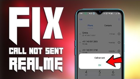 Realme C3 Call Not Sent Problem Solve