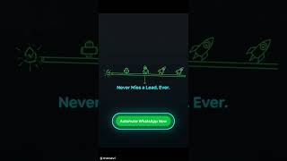 Losing WhatsApp Leads? Automate This NOW!#Shorts