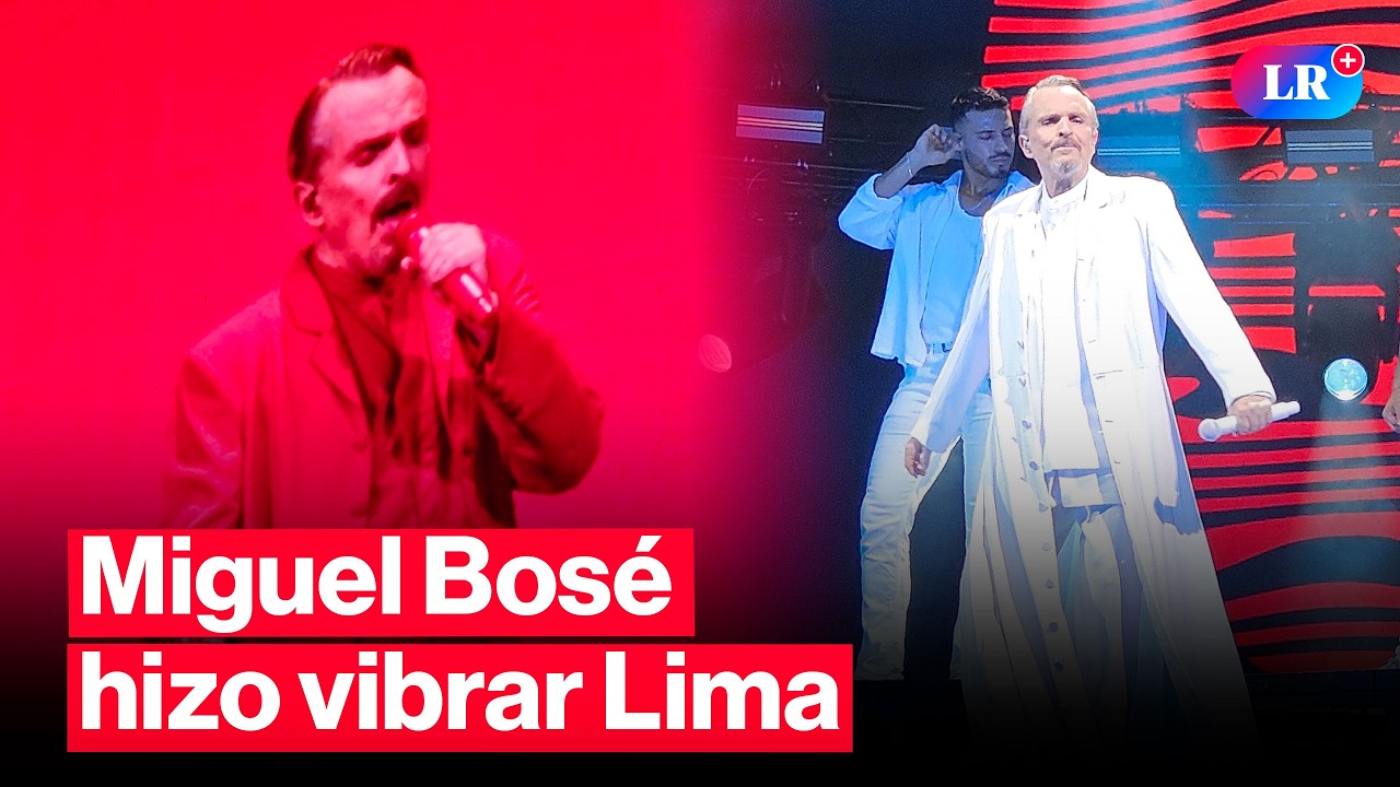 🔴Miguel Bosé regresó a Lima tras 14 años: así fue su concierto en el Arena 1 | #EnVivoLR