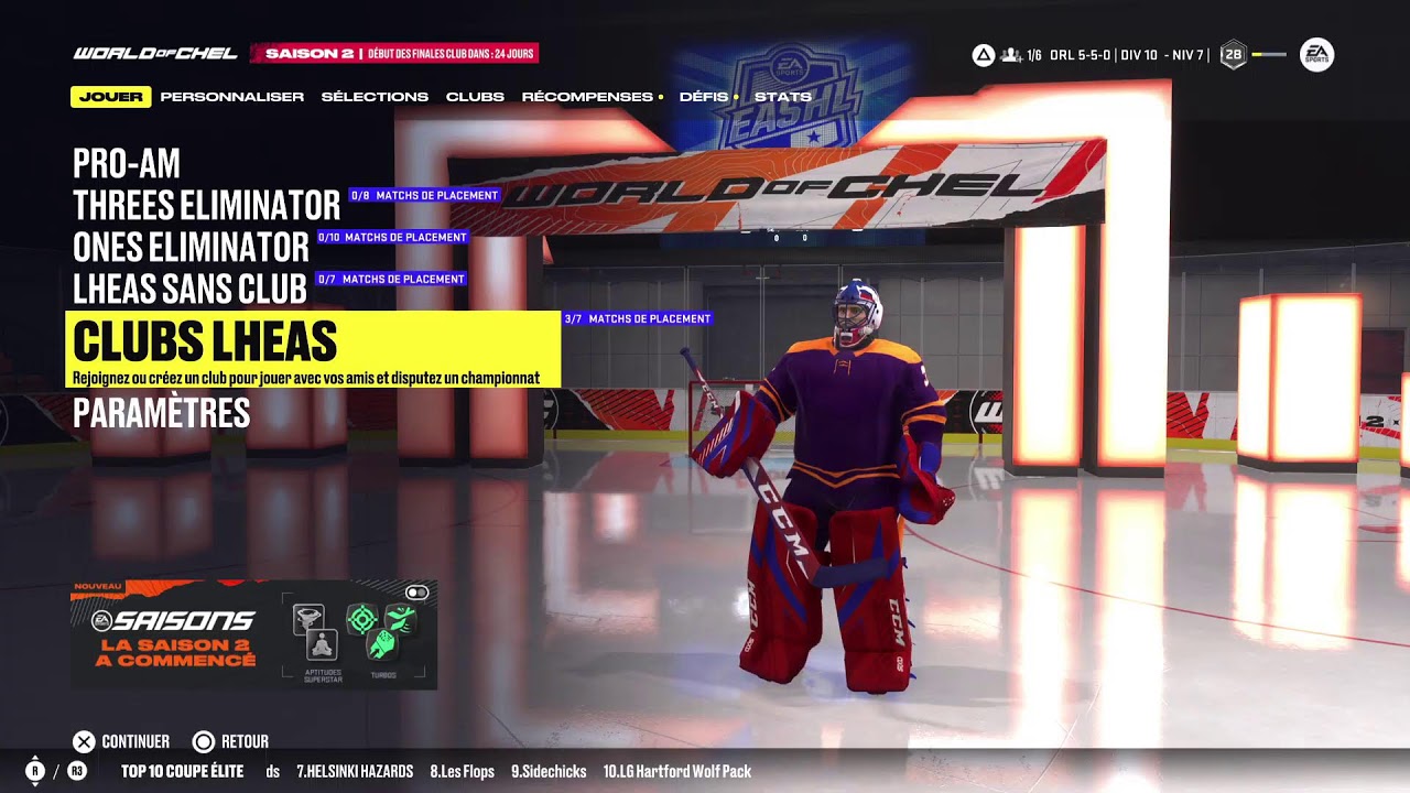 Qc/fr  NHL 22  world cup  tournoi  team Russia