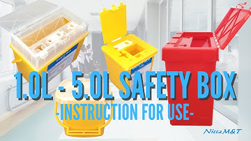 [PREVENT SHARPS INJURY] SAFETY BOX 1.0L - 5.0L (Sharps container) Instruction for use