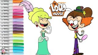 The Loud House Coloring Book Luan Loud Clown Leni Loud Nickelodeon | SPRiNKLED DONUTS