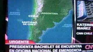 Primeras Imagenes Del Terremoto En Chile - Earthquake in Chile - Primera declaracion de M. Bachelet