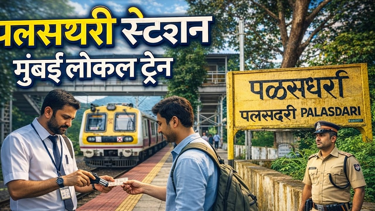 Palasdhari Station Mumbai Local train MTL 2026 🚉 Palasdhari Railway Station 