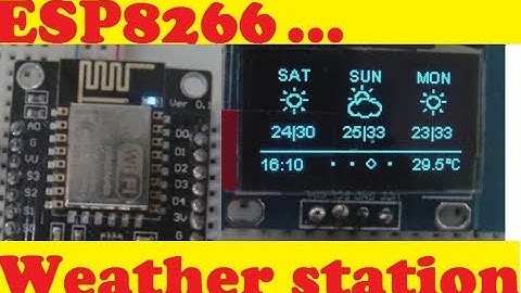 ESP8266 + ssd1306 oled weather station