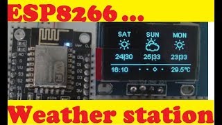 Esp8266 Ssd1306 Oled Weather Station