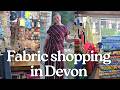 Finding a cute fabric shop in Devon! Fabric shopping & a night away in Salcombe vlog 🩵
