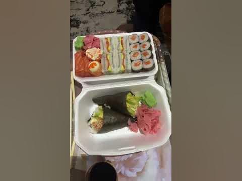 When you get a text “don’t cook, will bring dinner” #foodie #sushi #