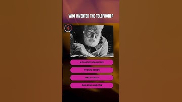 Who invented the telephone? #quiz #knowledge #learning #facts