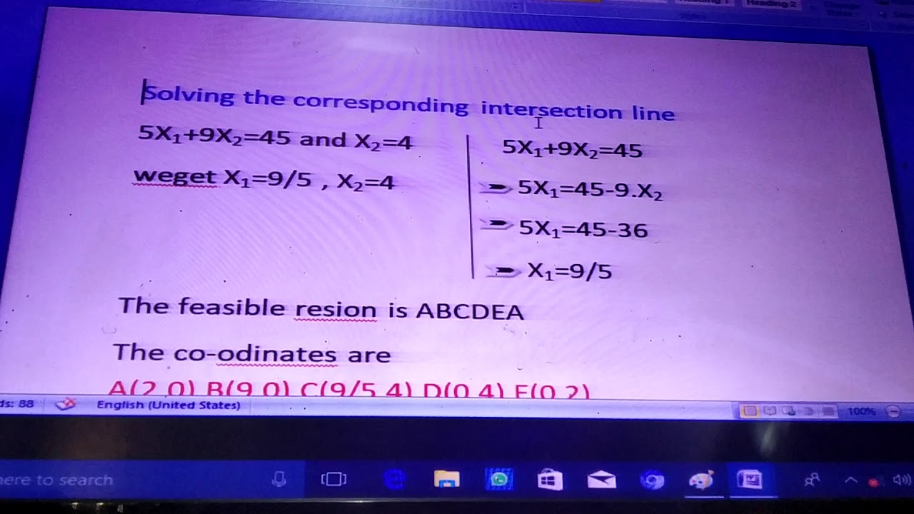 Solve by graphical method with example - YouTube