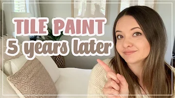 Does tile paint look tacky?