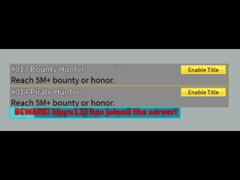 Blox fruits - Reaching 30M Bounty and 30M Honor (Max)