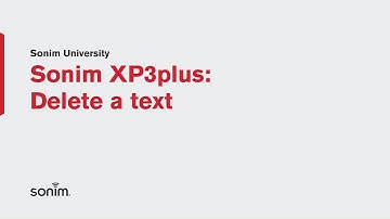 Sonim XP3plus - Delete a Text