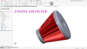 Engine Air Filter Solidworks Tutorial | Exercise No. 73