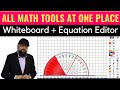 EdTech Tools Digital Whiteboard and Equation Editor for Online Math Teaching