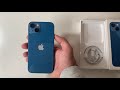 Распаковка Iphone 13 Blue или Первое впечатление