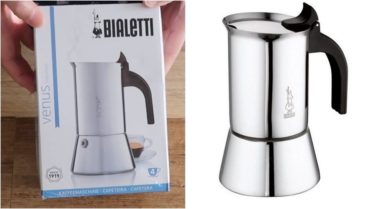 Bialetti Venus Stainless Steel Espresso Maker, 4 Cup