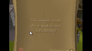 DEKAGRAM - OSRS anagram clue