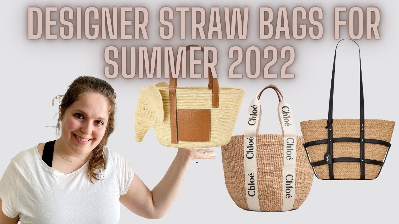 designer straw bag