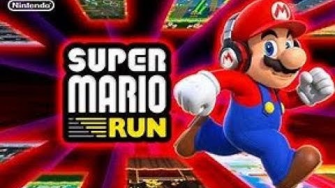 Playing Levels 1-1 to 1-4 in Super Mario run