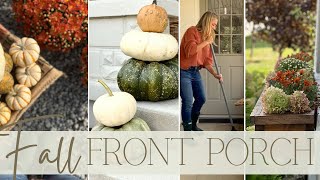 fall front porch makeover! | cozy fall decorating ideas