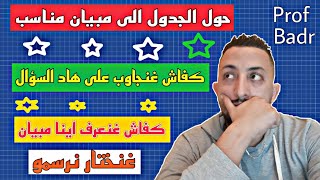 حول الجدول الى مبيان مناسب? كفاش غنعرف المبيان المناسب رسموا