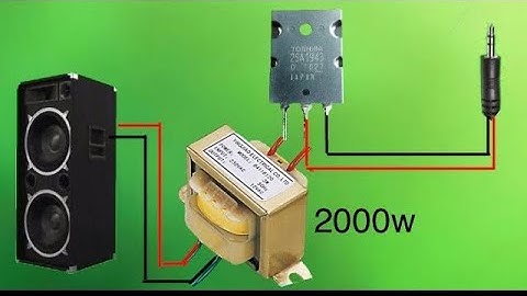 DIY how to make ultrabass amplifier with single transistor and transformer | simple amplifier